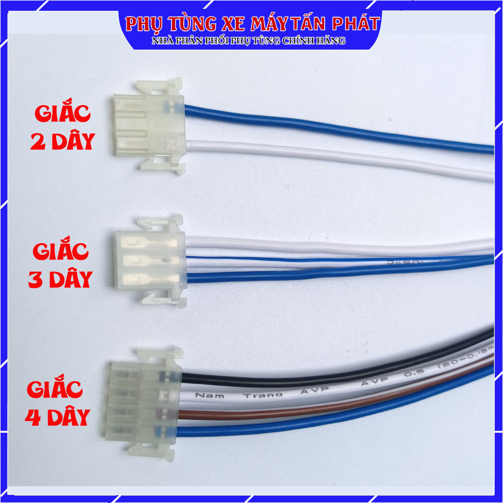Giắc cắm nút công tắc xe máy Giá 1 dây