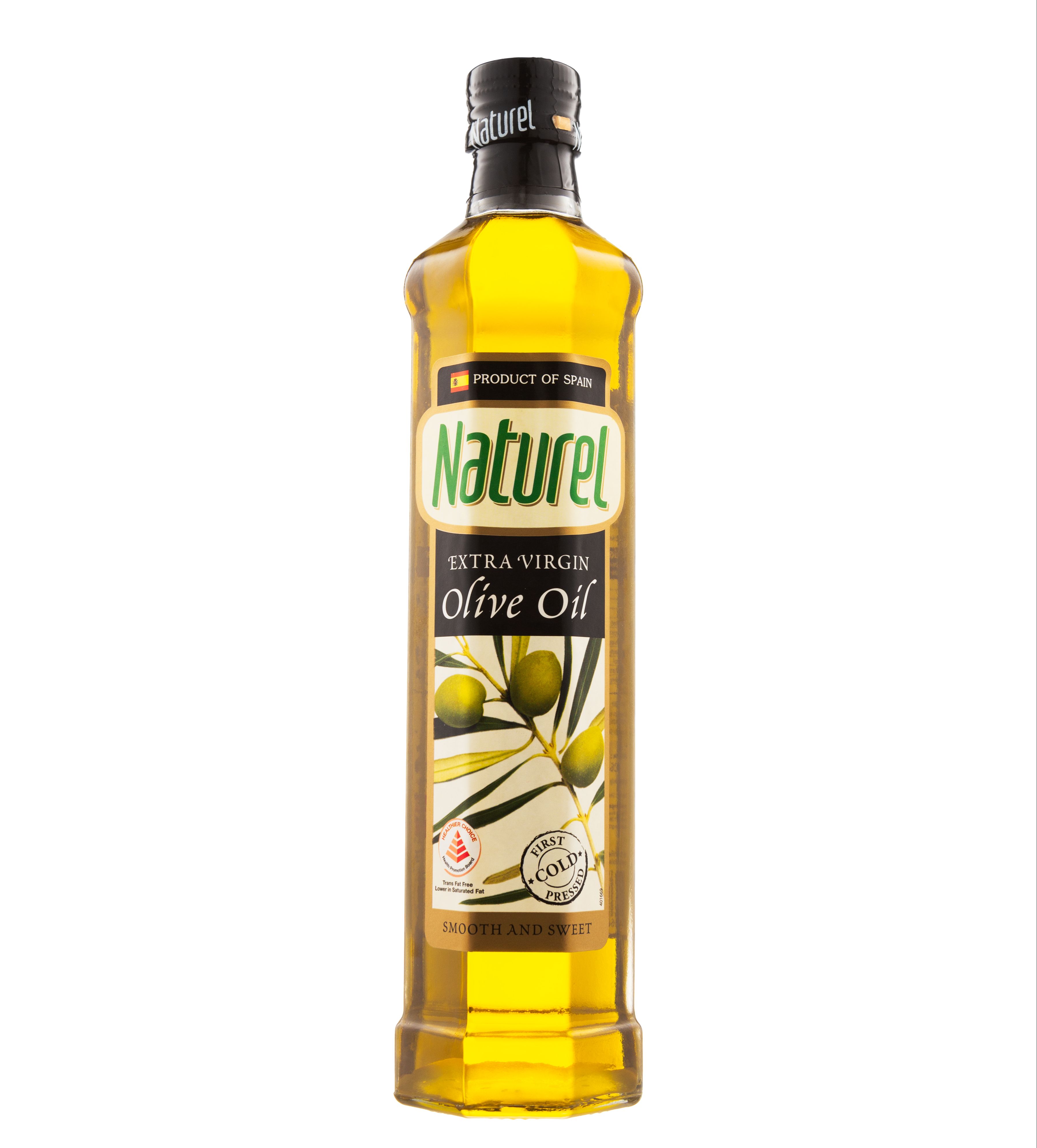 Dầu Oliu nguyên chất ép lạnh Extra Virgin hiệu Naturel 500 ml