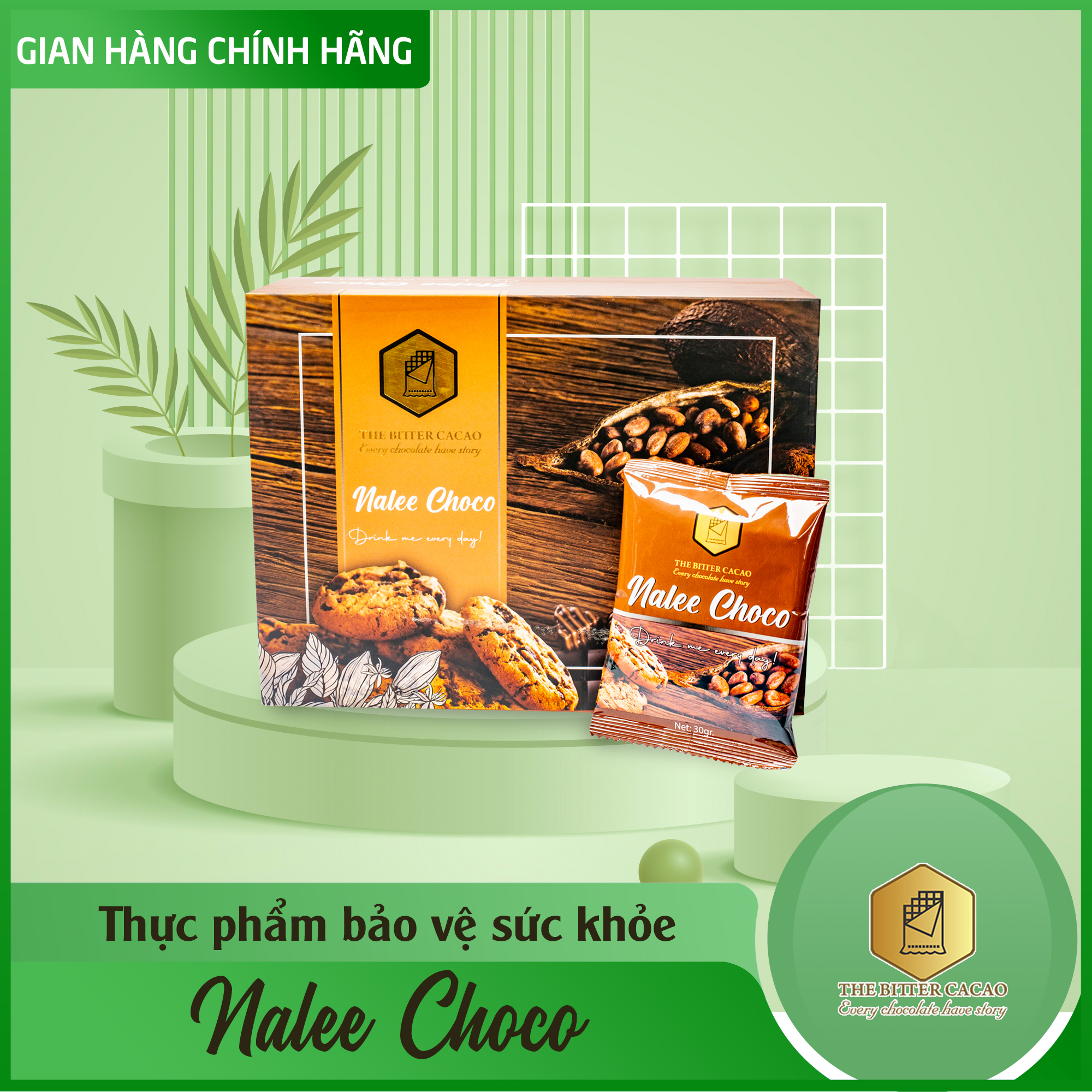Bột cacao tăng cân nalee choco - hãng phân phối chính hãng