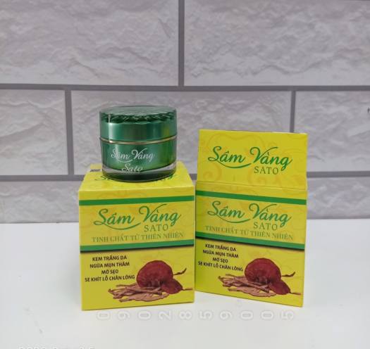 Kem Mụn Sâm Vàng Sato Thảo Dược Đông Y