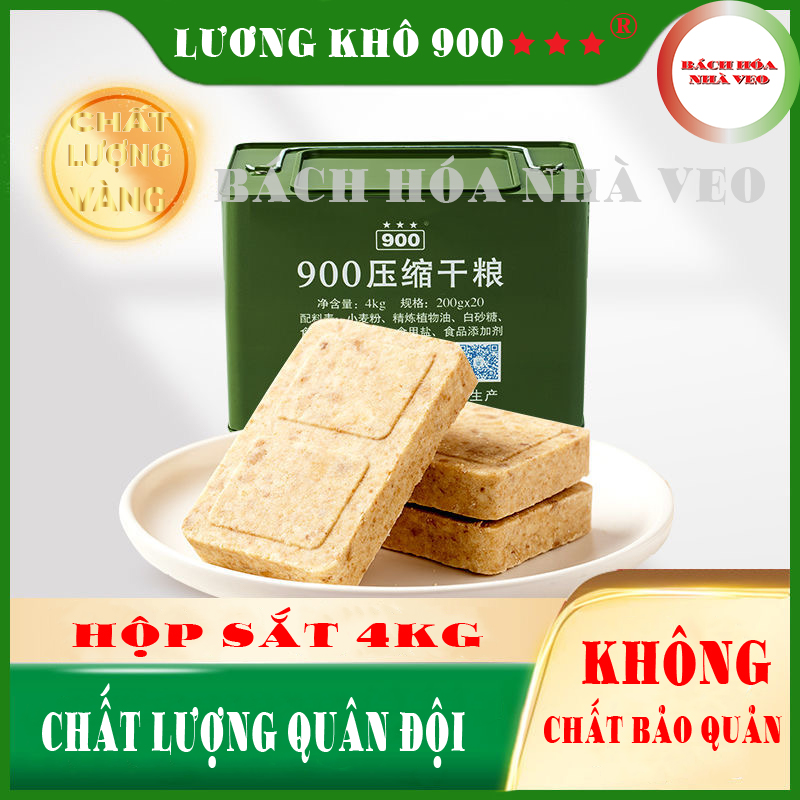 [Thùng 4KG] Lương Khô Quân Đội - Lương Khô 900 Ba Sao - Lương Khô Nội Địa Trung Quốc