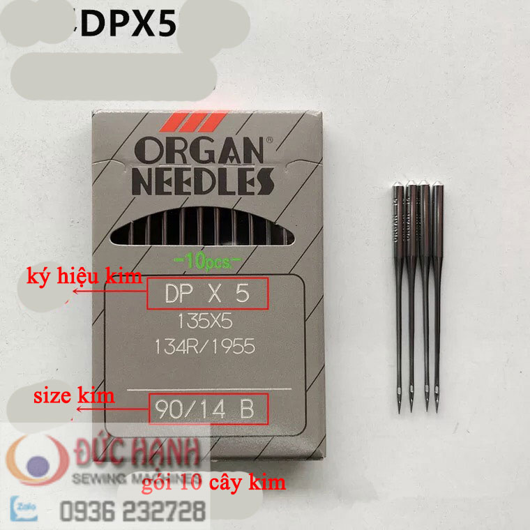 Kim máy may công nghiệp dpx5 - nhật - đuôi lớn