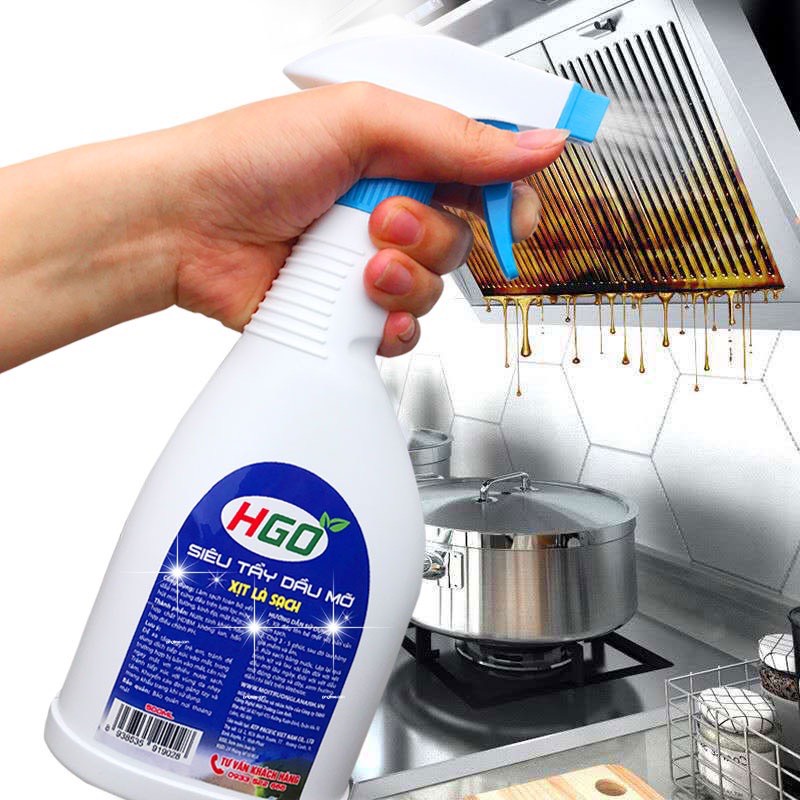 Tẩy dầu mỡ nhà bếp SABO tẩy sạch lưới lọc máy hút mùi, bếp ga, bếp từ, tường ốp, chậu rửa bát an toàn tiện lợi – 500ml