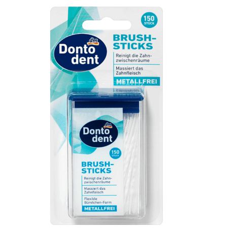 DONTODENT Brush Sticks - TĂM XỈA RĂNG Y TẾ , hộp 150 chiếc..