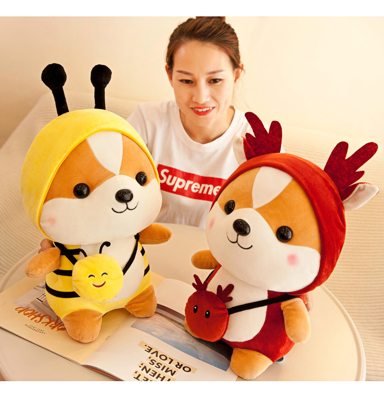 Gấu Bông Cute Gấu Bông Thú Nhồi Bông Sóc Cosplay Siêu Dễ Thương Nhiều Màu Vải Nhung Lót Bông Gòn Cao Cấp