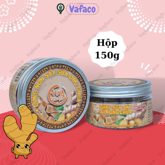 Gừng Non Sấy Sữa ong Chúa Phúc An- Hộp 150g - sản phẩm cao cấp tốt cho sức khoẻ