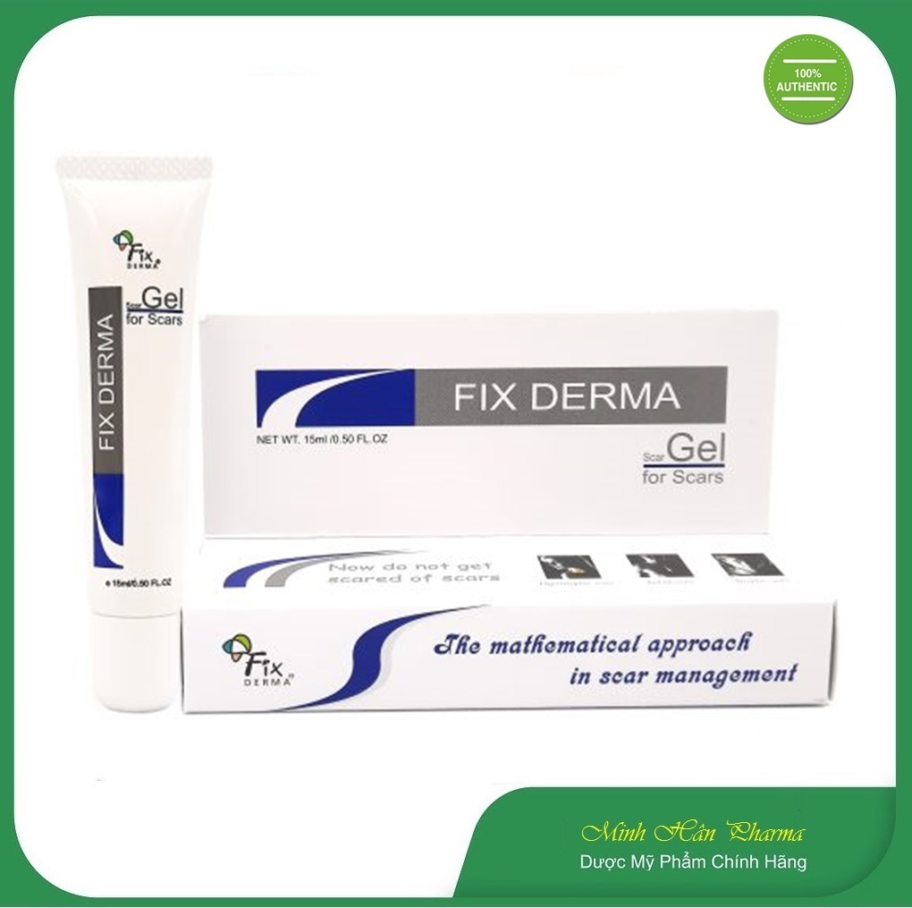 Fixderma Scar Gel: Gel Liền sẹo do mụn, sẹo bỏng, sẹo vết thương, sẹo do phẫu thuật.