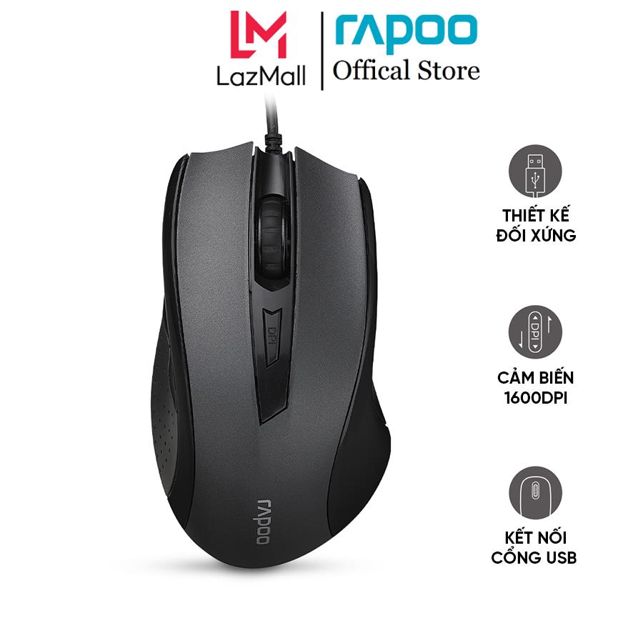 Chuột máy tính rapoo n300 - văn phòng gaming đa dụng