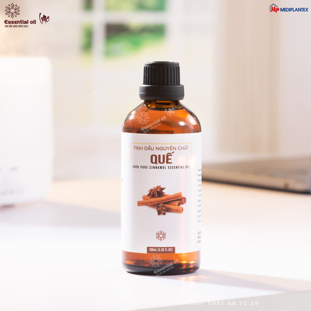 Tinh dầu quế LINO 100ml, tinh dầu thơm phòng, tinh dầu thiên nhiên nguyên chất từ công ty dược Mediplantex