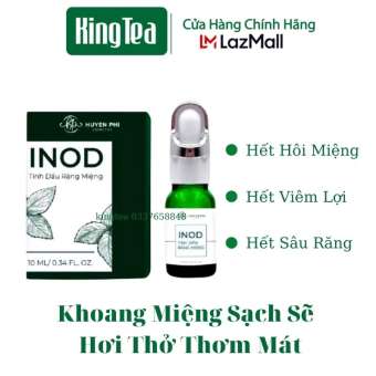 Tinh Dầu Hôi Miệng INOD 10Ml , Khử Mùi Hôi Miệng, Ngừa Sâu Răng Viêm Lợi, Chảy Máu Chân Răng, Nhiệt Miệng
