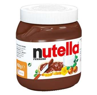 Date 03/26 Nutella Hazelnut and Cocoa Jam 450g - Hazelnut Spread with Cocoa 450g - Glass Jar