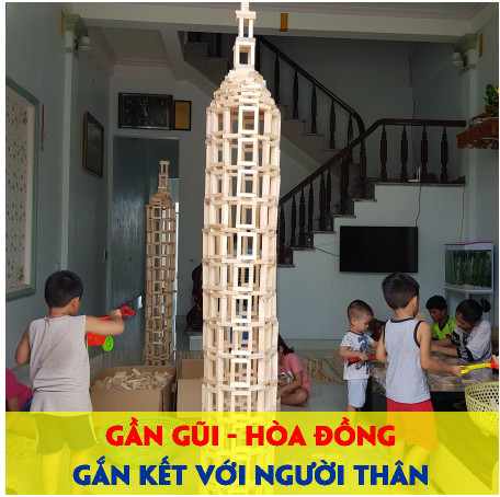 Rút Gỗ 100 Thanh Chất Liệu Gỗ Bạch Dương Trắng Mịn Đồ Chơi Xếp Hình Thông Minh Đồ Chơi Rút Gỗ Loại Lớn Cho Bé Thoả Sức Sáng Tạo - Domino Gỗ