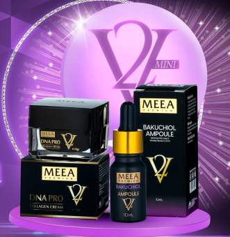 Combo Tinh Chất Bakuchoil & Kem Face Dna Pro Collagen Ver 2 - Meea