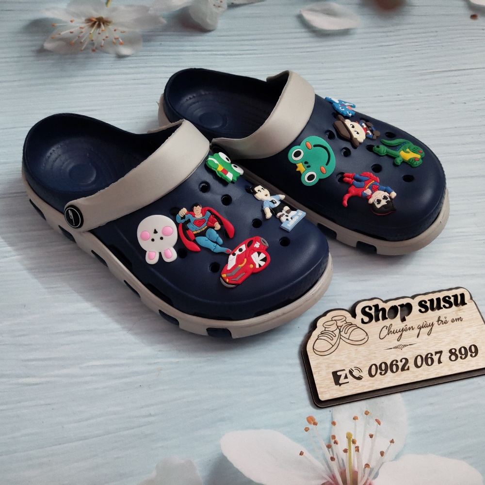 Dép sục phong cách hàn quốc nhiếu sticker cho nam và nữ