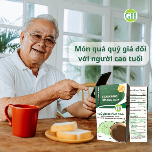 Bột Ngũ Cốc Dưỡng Sinh GiahanFood , Bột ngũ cốc giúp cân bằng đường huyết và bổ sung đạm thực vật , bột ngũ cốc thuần chay , bột ngũ cốc nảy mầm nguyên cám , Bột ngũ cốc giàu chất xơ, đạm thực vật , thuần chay