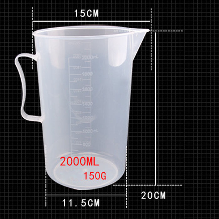 [HCM]Ca Chia Vạch Nhựa 2 Lít - Ca Đong Nhựa Có Vạch 2000ml