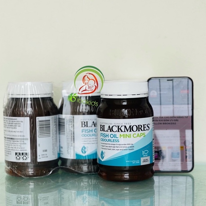 Dầu Cá Không Mùi Blackmores Odourless Fish Oil 1000 Mini Capsules, 400 viên