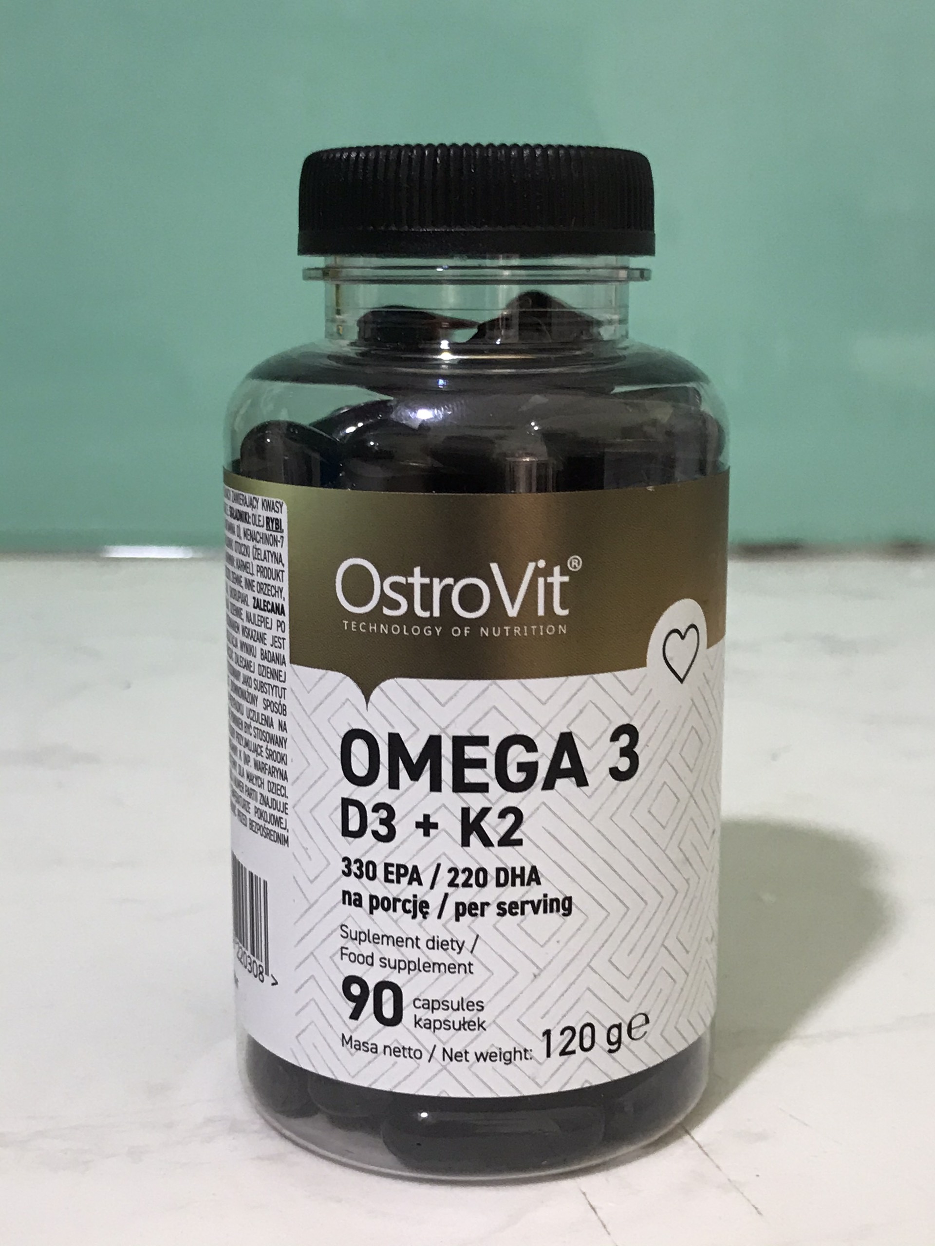 Ostrovit Omega 3 D3 + K2 - 90 viên
