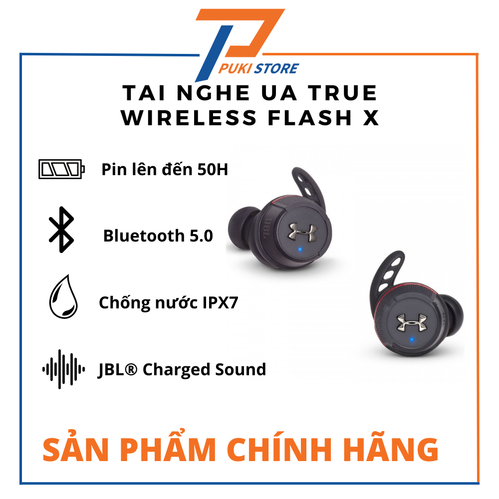 Tai nghe UA True Wireless Flash X - Tai nghe JBL True Wireless Flash X