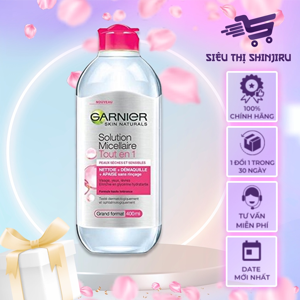 Nước tẩy trang Garnier Micellar cleansing water Nga/Pháp .