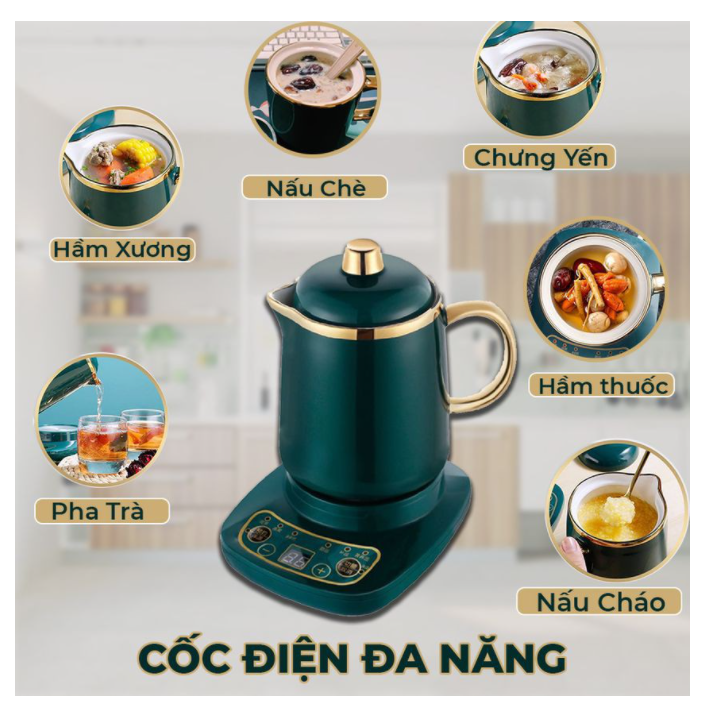 [HÀNG CAO CẤP] Bộ Cốc Hầm,Cốc Chưng Yến Đa Năng Chưng Yến,Hầm Cháo,Súp Giữ Nguyên Giá Trị Dinh  Dưỡng Thiết Kế An Toàn Cao,Cách Điện Tốt,Chống Ăn Mòn Và Trầy Xước,Tiết Kiệm Điện,Cốc Bằng Sứ Dễ Lau Rửa,BH 12 Tháng