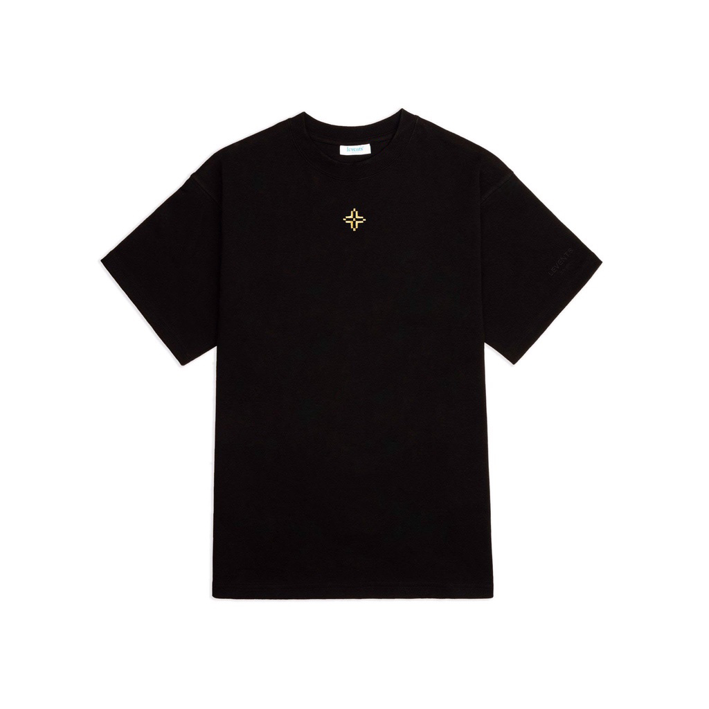 Levents - áo thun xl logo/ black yellow local brand