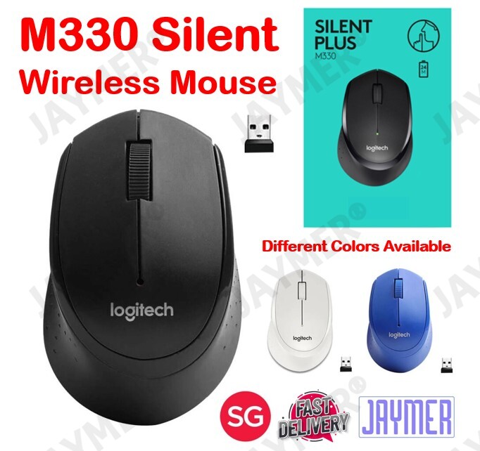 Logitech M330 Wireless Silent Plus Mouse 1000DPI Black