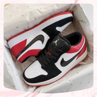 Giày JD Cổ Thấp, Giày Sneaker Jodan 1 Thấp Cổ Đỏ Đen, Mới ƞhất, Hót ƞhất - hàng chuẩn Full Box Bill