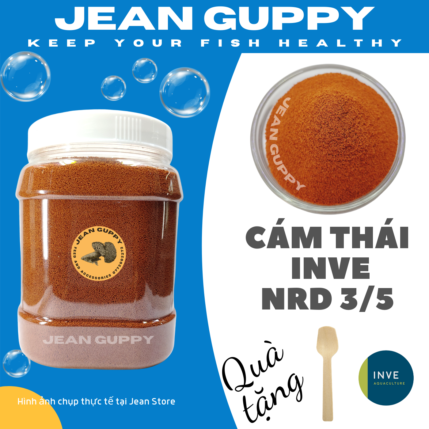 Cám thái inve nrd 3/5 - 500gr - thức ăn cá cảnh
