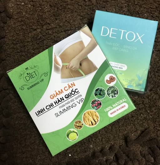 GIẢM CÂN LINH CHI HÀN QUỐC Simming VIP HỘP 30 VIÊN - TẶNG 15 VIÊN DETOX