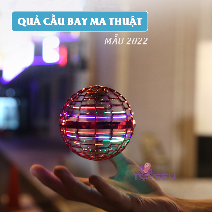 Quả cầu bay ma thuật có đèn led - Đồ chơi giải trí ngoài trời - Quà tặng sinh nhật cho bé