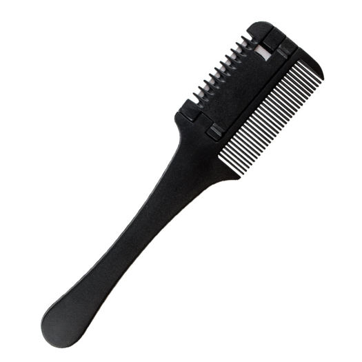 Lược Cạo Râu, Lược Cắt Tóc Tỉa Thưa Hai Mặt Tông Đơ Có Lưỡi Dao, Dụng Cụ Tự Làm