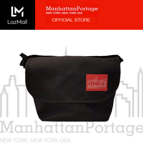 Manhattan Portage Nylon Messenger (XXS) with Back Pocket - Black