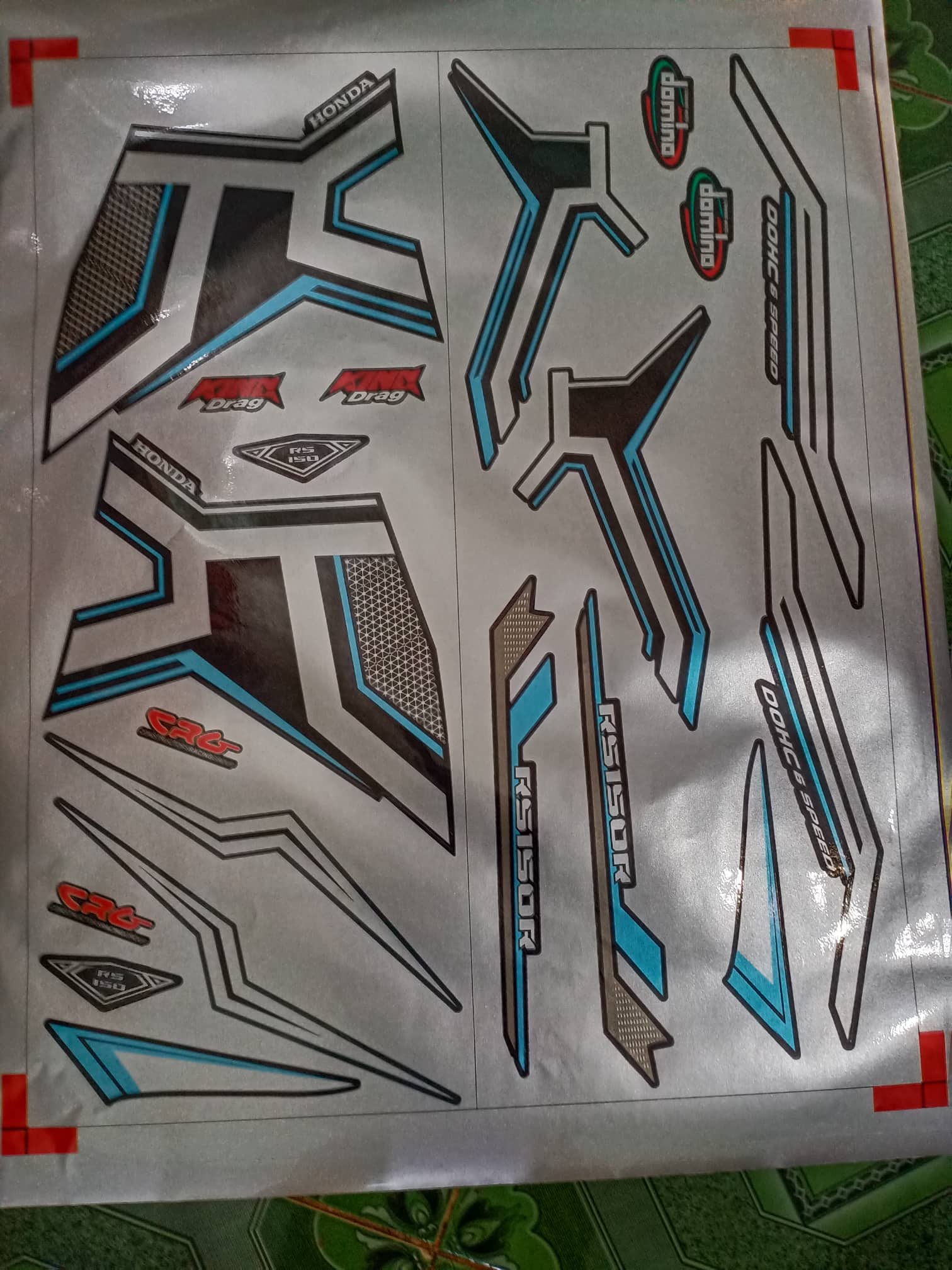 Tem rời candy winner x xanh bạc 21 xe đen