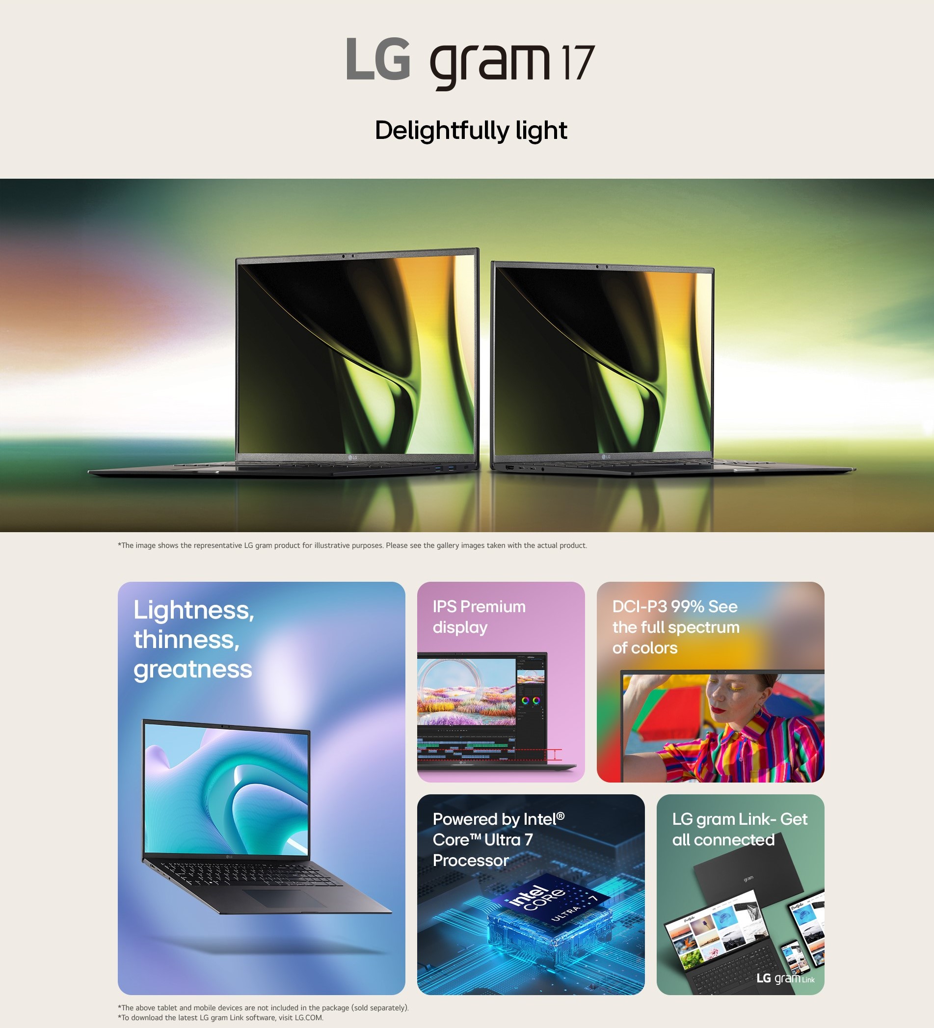 LG 17Z90S gram 17" Ultra-lightweight WQXGA Anti-glare IPS Display 512GB SSD with Intel® Core™ i7 Processor · v18