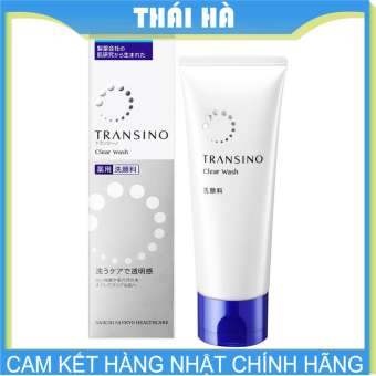 Sữa Rửa Mặt Transino Clear Wash 100g Giúp Dưỡng Âm Trắng Da Làm Mờ Đốm Nâu