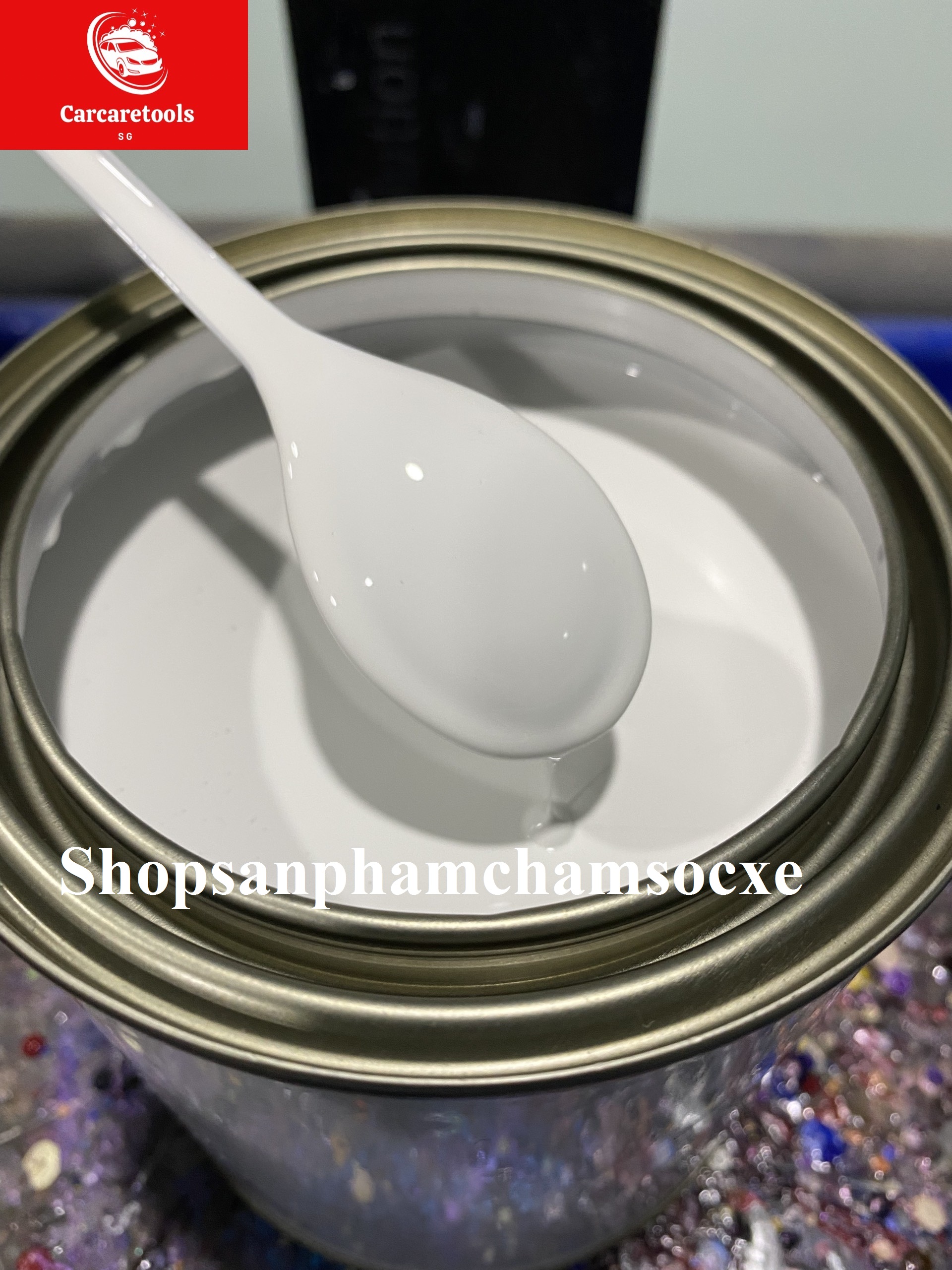 Trắng mờ nhựa nhám lon 250g - sơn 2k