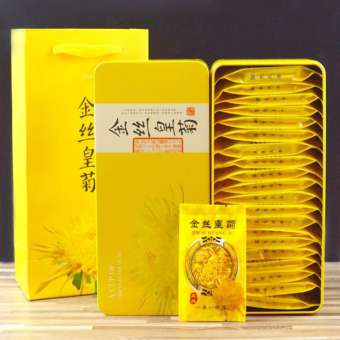 Hộp trà hoa cúc lụa hoàng gia 20 bông thanh nhiệt mát gan thích hợp làm quà tặng