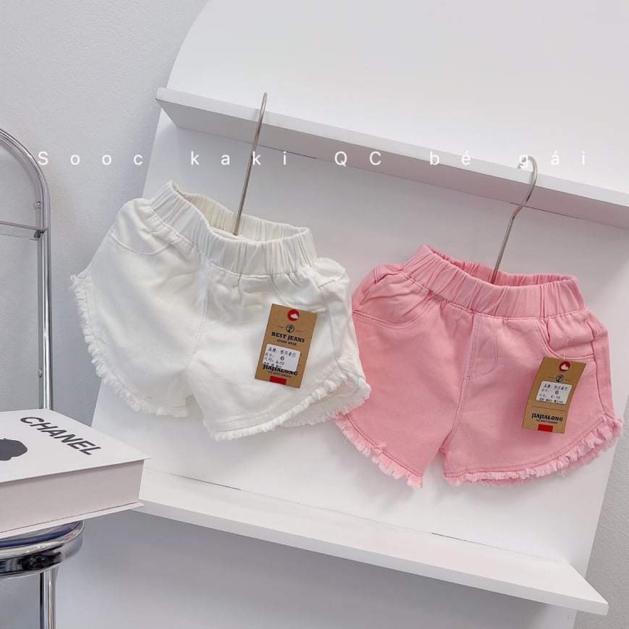 Quần sooc đùi cho bé gái