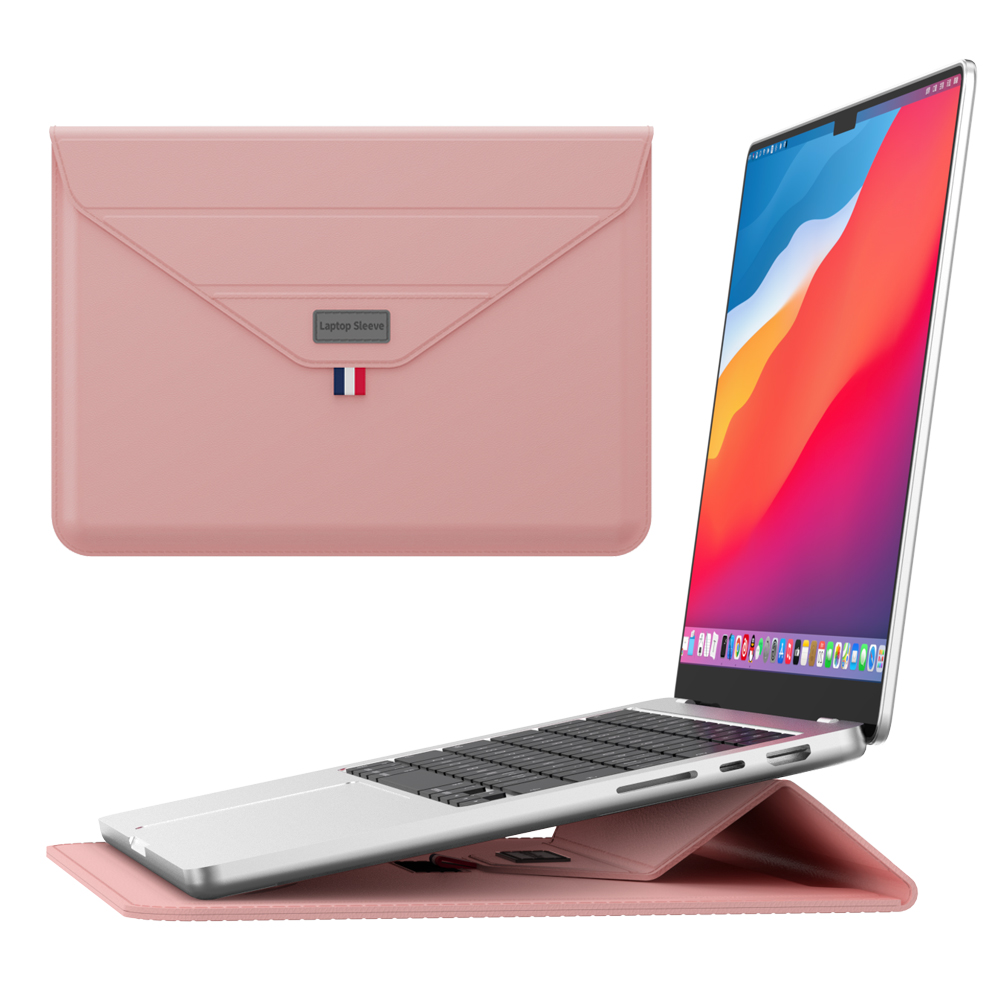 Túi Đựng Laptop Da Pu Có Túi Đứng Cho MacBook Air Pro 13 15 14 16 A2337 A2289 A2441 A2338 M1 Túi Bảo
