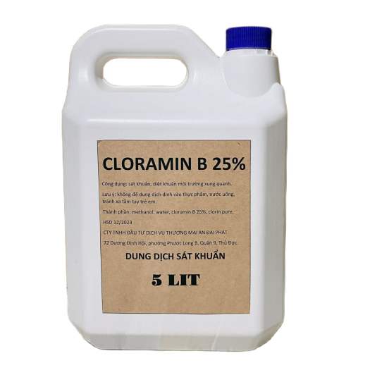 Dung dịch Cloramin B diệt khuần 5lit có kèm vỏ bình xịt