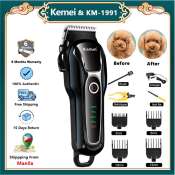 Kemei Professional Hair Clipper for Dogs + 6-Month Warranty