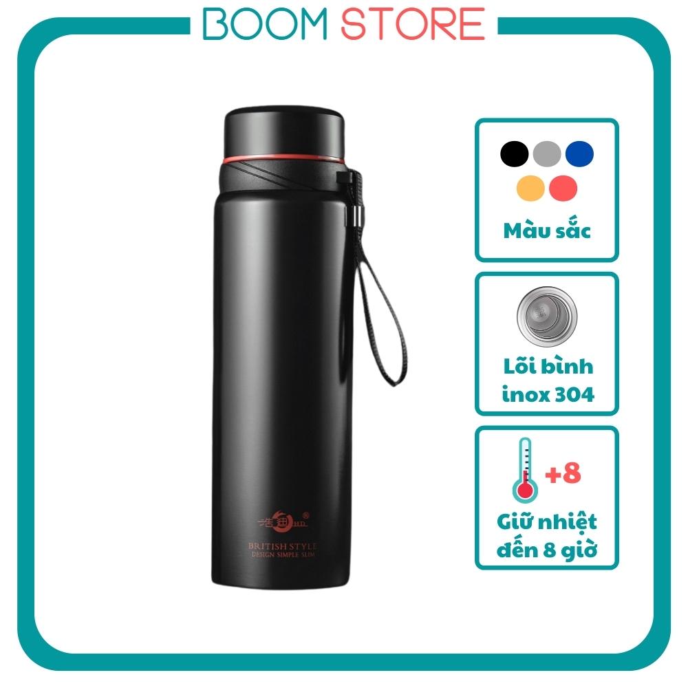 Bình giữ nhiệt 1000ml đẹp INOX 304 cao cấp, bình đựng nước giữ nhiệt thể thao Boom Store