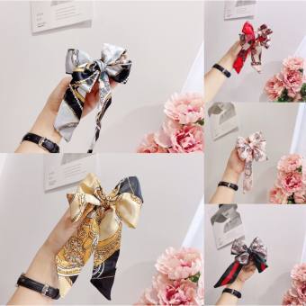 Khăn cuốn quai túi xách, khăn lụa phụ kiện túi xách siêu xinh