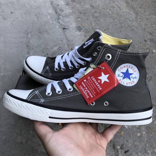 Giày Converse Classic Màu Xám Ghi Cao Cổ (Thanh Lý)
