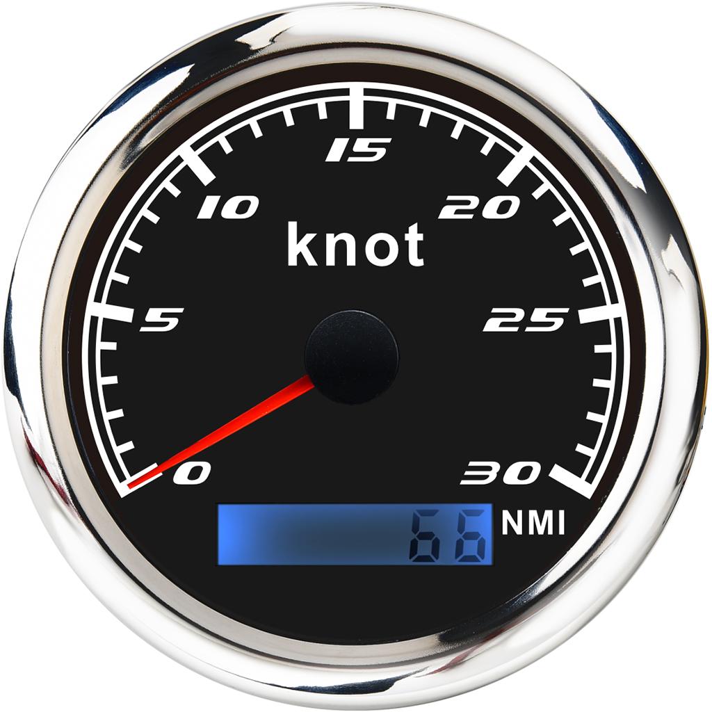 85Mm 3 Stainless GPS Speedometer Waterproof Digital Chrome Indicator