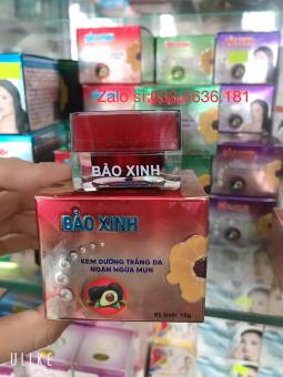 kem bảo xinh dưỡng trắng da- ngăn ngừa mụn hủ  10g (màu đỏ)