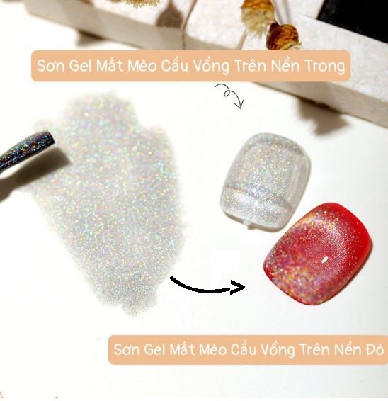Sơn Gel Mắt Mèo Kim Cương Cầu Vồng AS Mã JSM-C 15ml