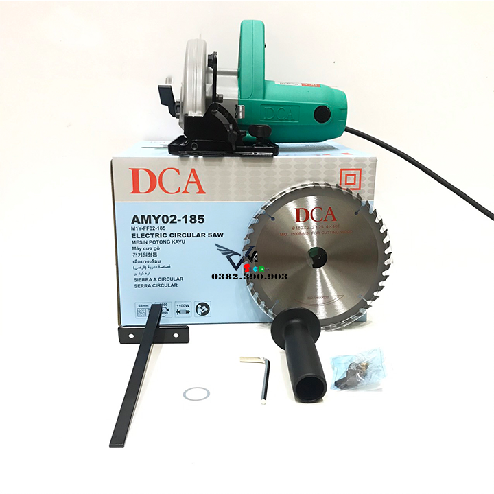 Máy cưa đĩa 185mm 1100w dca amy02-185 m1y-ff02-185 - máy cưa đĩa 1100w dca amy02-185mm kèm lưỡi cưa