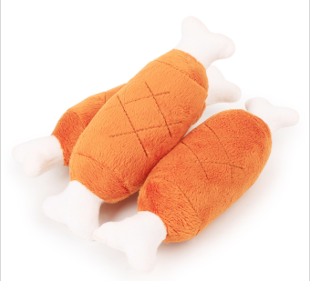 Mua 1 Tặng 1] ĐÙI GÀ NHỒI BÔNG Đồ chơi dễ thương cho thú cưng [ĐỒ CHƠI CHO THÚ CƯNG